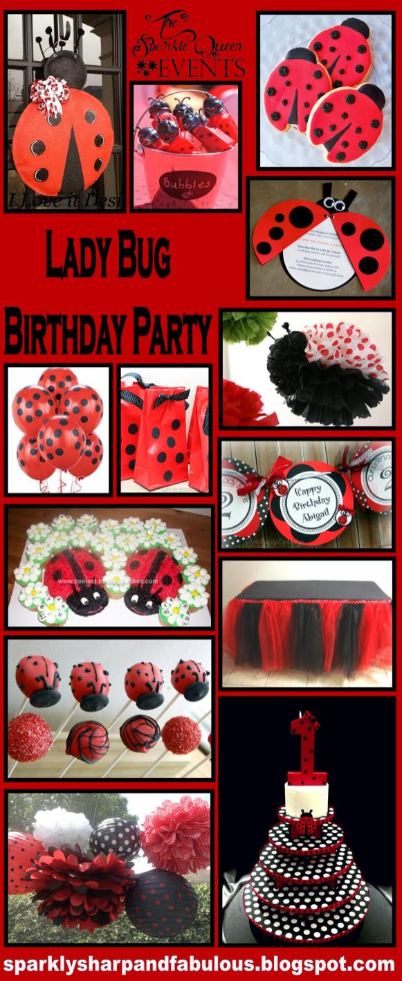 Lady Bug Birthday Party Ideas