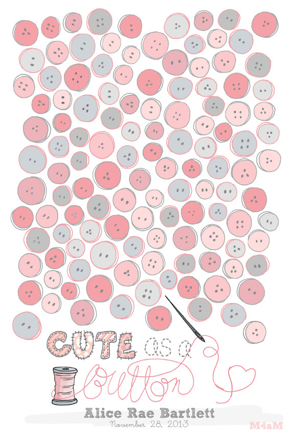 Cute as a Button – Baby Shower Ideas