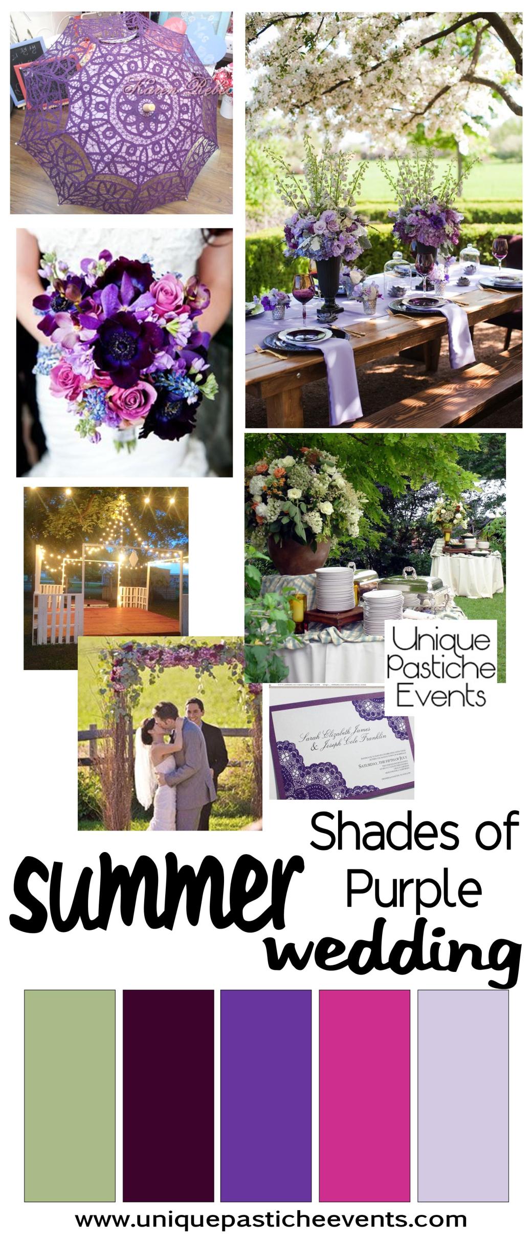 Outdoor Summer Wedding in Shades of Purple