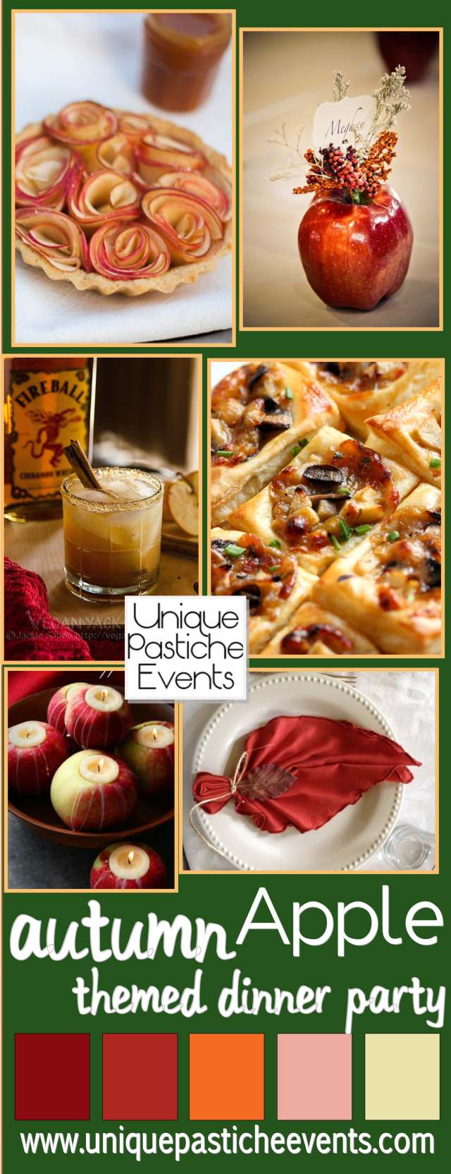 Apple Themed Dinner Party and Menu Ideas by Unique Pastiche Events