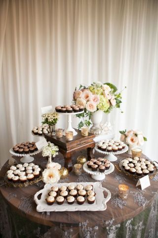 Rustic Dessert Table – shared on Style Me Pretty