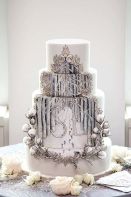 Enchanted Winter Forest Cake – shared on Colin Cowie Weddings