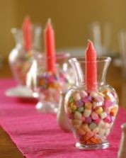 Candy Hearts Table Decor