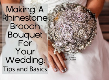 DIY Rhinestone Wedding Brooch Bouquet – shared by A Sparkly Life for Me See the full tutorial: http://asparklylifeforme.com/step-by-step-tutorial-wedding/
