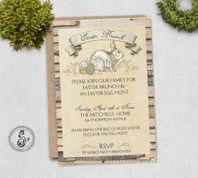 Digital Easter Brunch Invitation – created and sold by SugarSpiceInvitation on Etsy