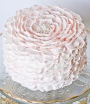 Pink Ruffle Cake –created and shared by Christina of Sweet Escape Cakes