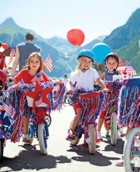 4th of July Bike Parade Décor