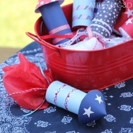 4th of July Candy Rockets – tutorial shared by All Things G and D