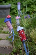 Fabric Rockets for the Garden – shared by HGTV