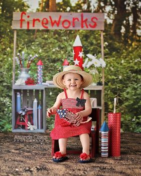 Firework Photo Outdoor Stand Photo backdrop – available on Lemondrop Backdrops