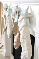 Beach Inspired Christmas Stockings – shared in a round up post by Indeed Décor