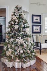 Coastal Chic Designer Christmas Tree –shared by Seahorse and Stripes