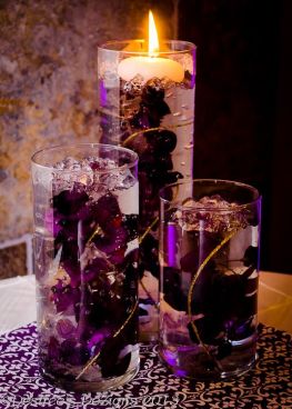 Purple Plum Submerged Wisteria Centerpieces – shared by Desiree Banka on Flickr