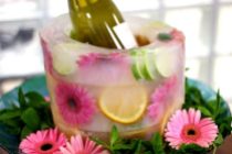 Frozen Fruit and Floral Ice Bucket – shared by eHow