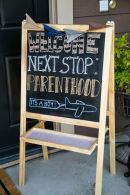 Next Stop Parenthood Sign – shared by Nat Your Average Girl