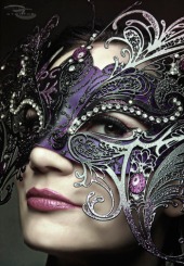 Purple, Silver, and Black Masquerade Mask – shared by Damn Right, Masquerade on Tumblr
