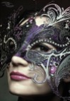 Purple, Silver, and Black Masquerade Mask – shared by Damn Right, Masquerade on Tumblr