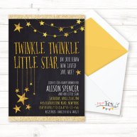 Twinkle Twinkle Little Star Shower Invitation – created and sold by PaperFoxStudios on Etsy