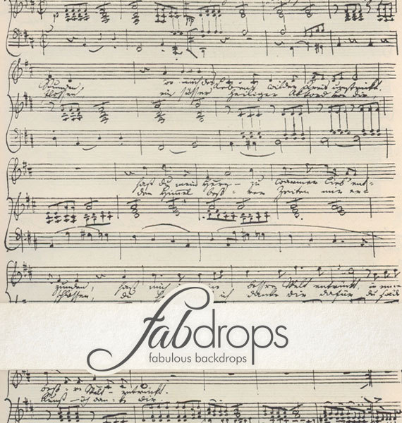 Vintage Sheet Music Photo Background – created and sold by FabDrops on Etsy